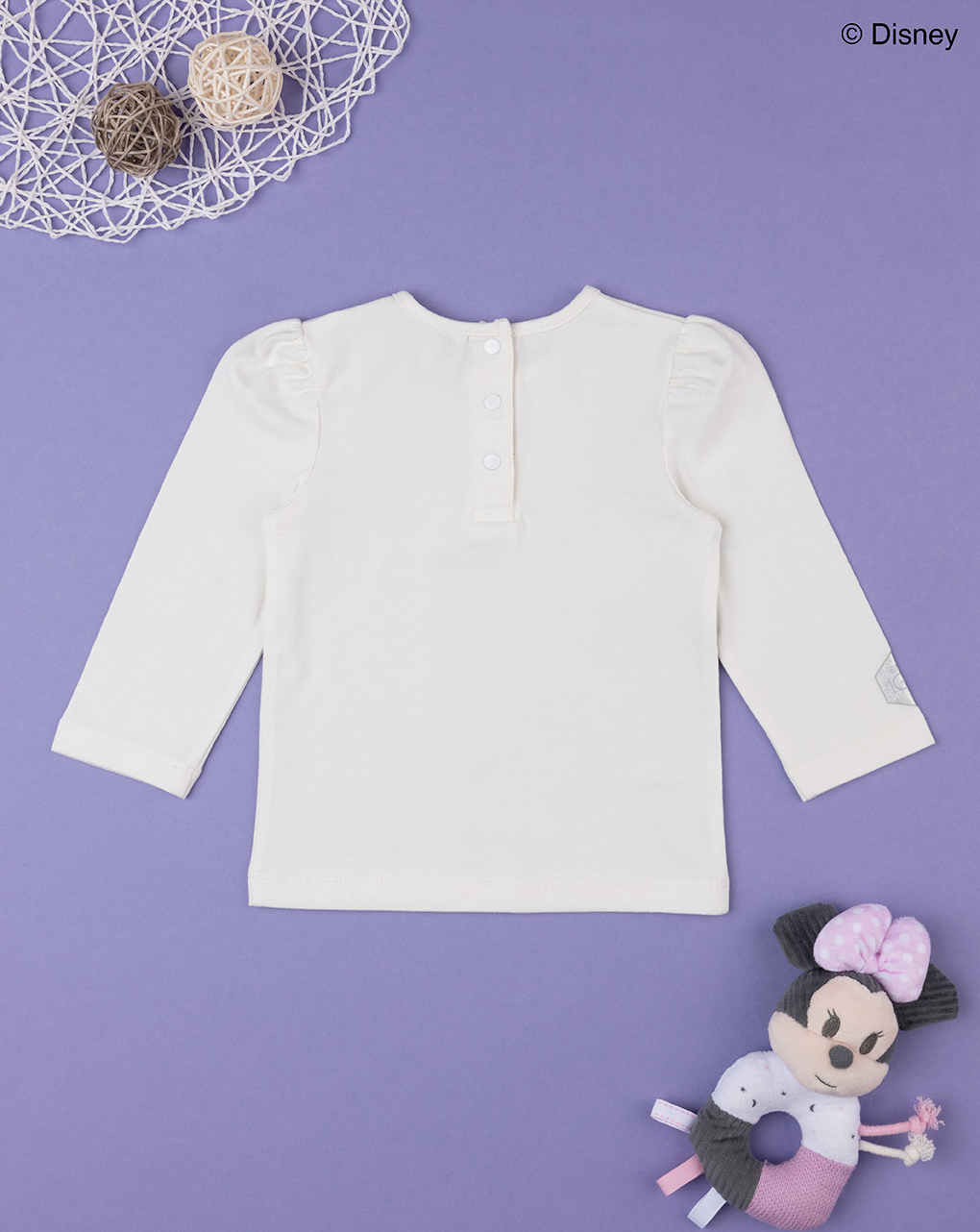 μπλούζα λευκή με τη minnie για κορίτσι - Prénatal