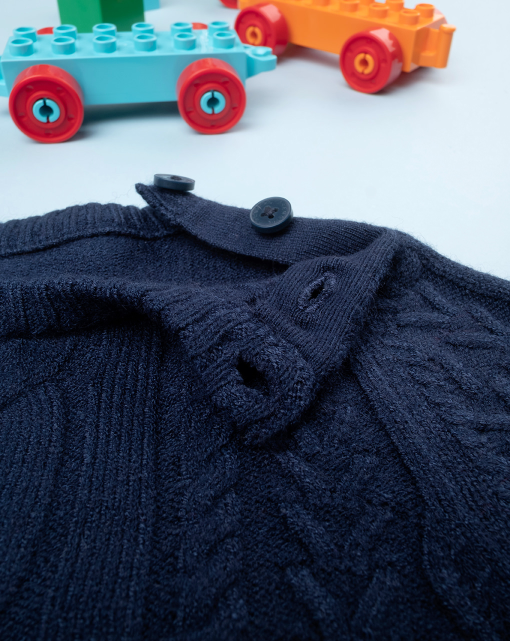 βρεφικό πουλόβερ μπλε ριγέ για αγόρι - Prénatal