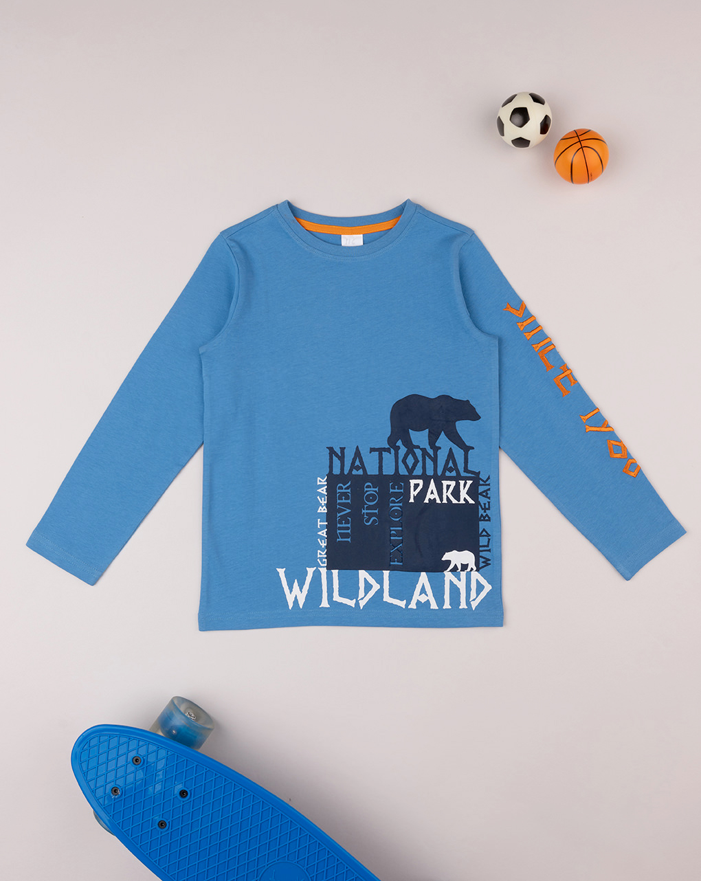 παιδική μπλούζα μπλε national park για αγόρι - Prénatal