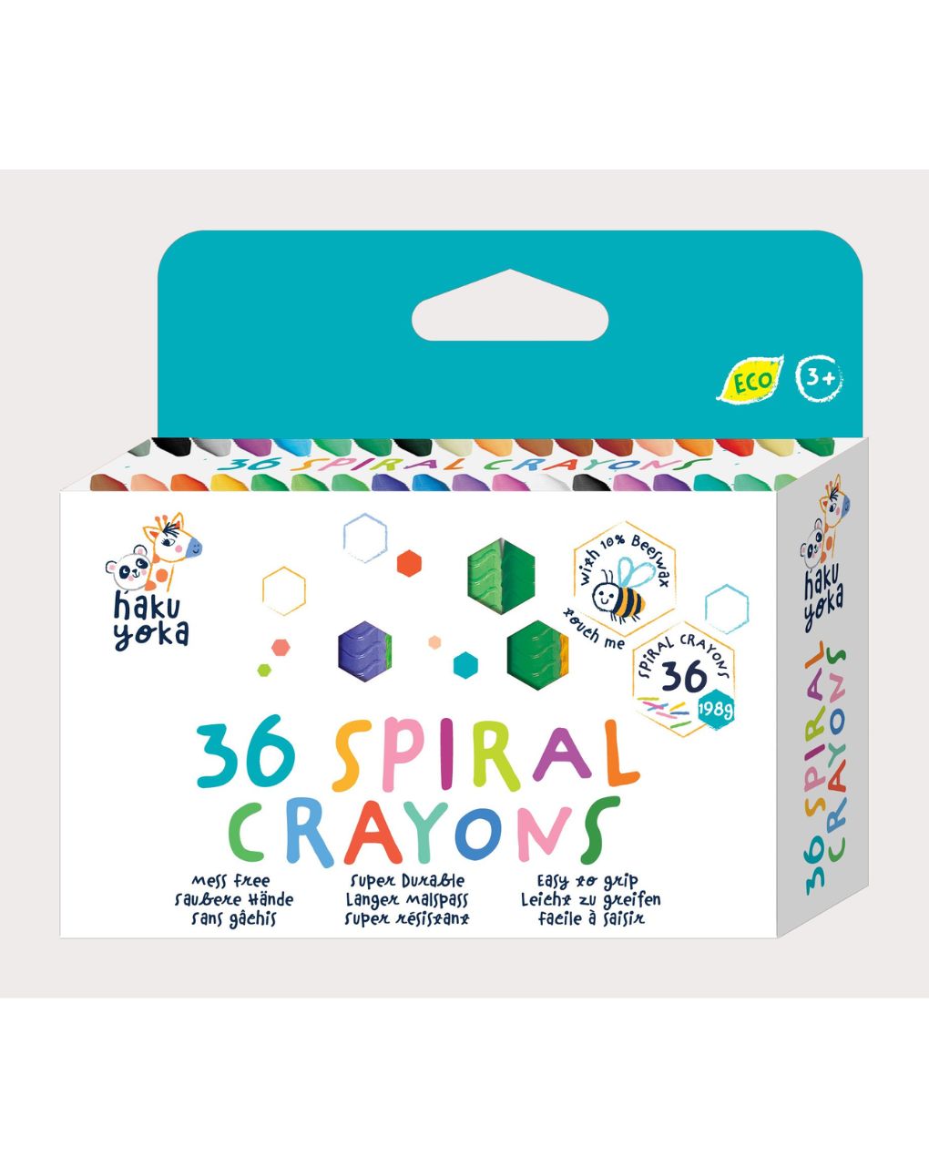 Haku yoka spiral crayons - 36 colours cp223080 - HAKU YOKA