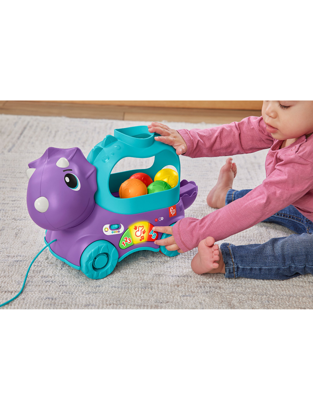 Fisher price εκπαιδευτικό συρόμενο δεινοσαυράκι hnr55 - Fisher-Price