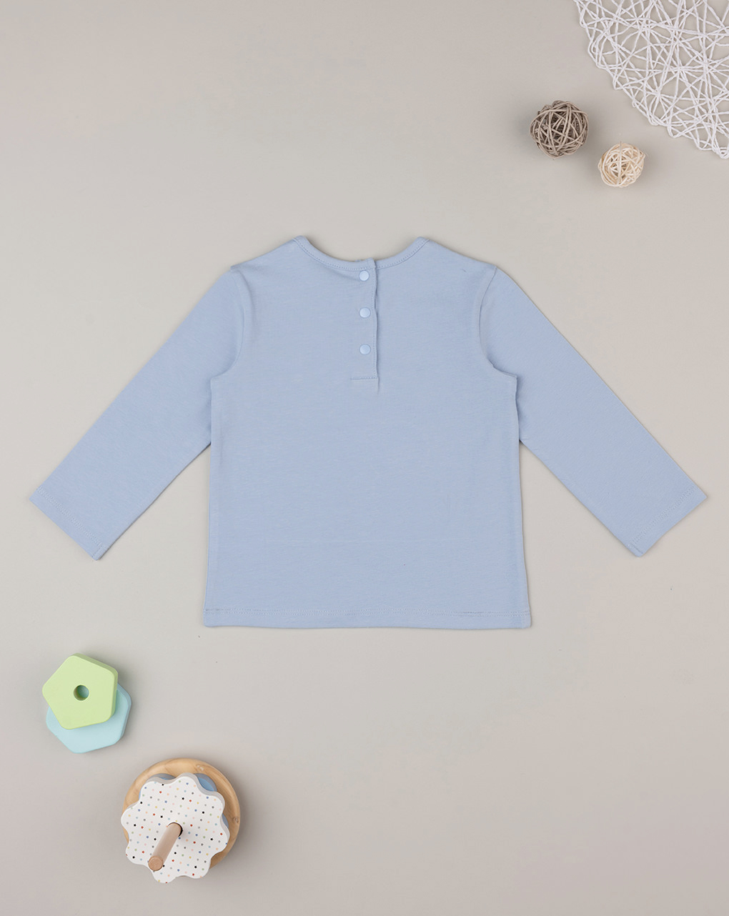 βρεφική μπλούζα γαλάζια teddy για κορίτσι - Prénatal