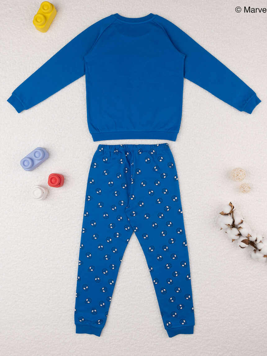 παιδική πιτζάμα μπλε με τον spiderman για αγόρι - Prénatal