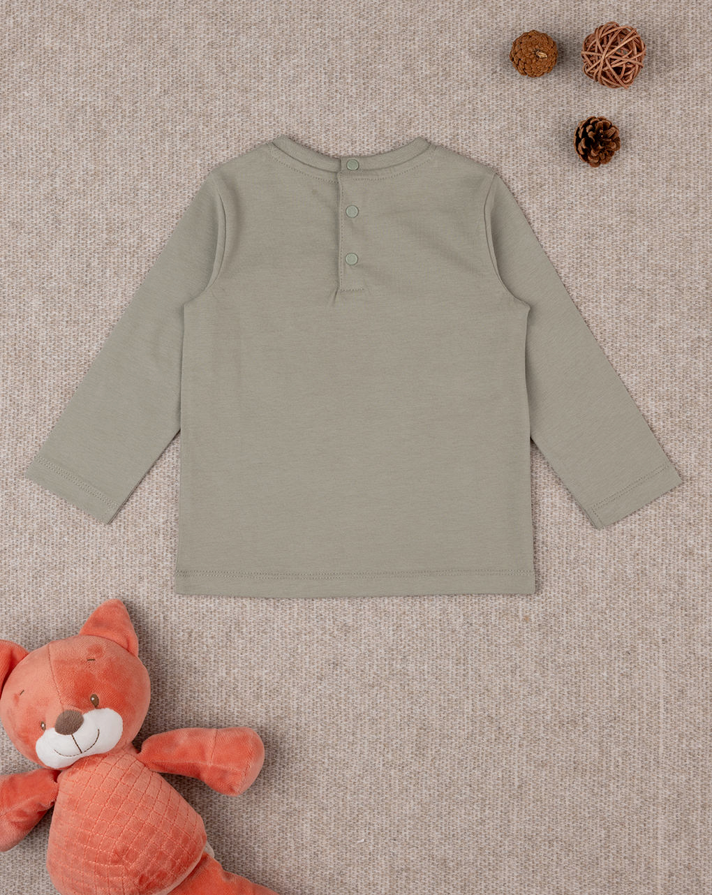 βρεφική μπλούζα πράσινη teddy για αγόρι - Prénatal