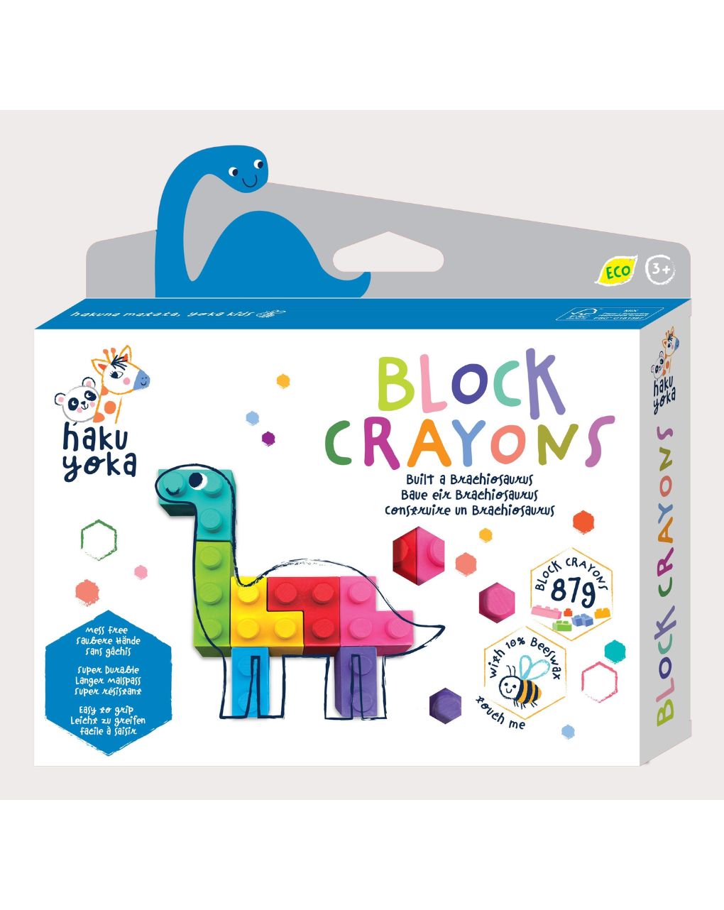 Haku yoka block crayons - brachiosaurus cp223091