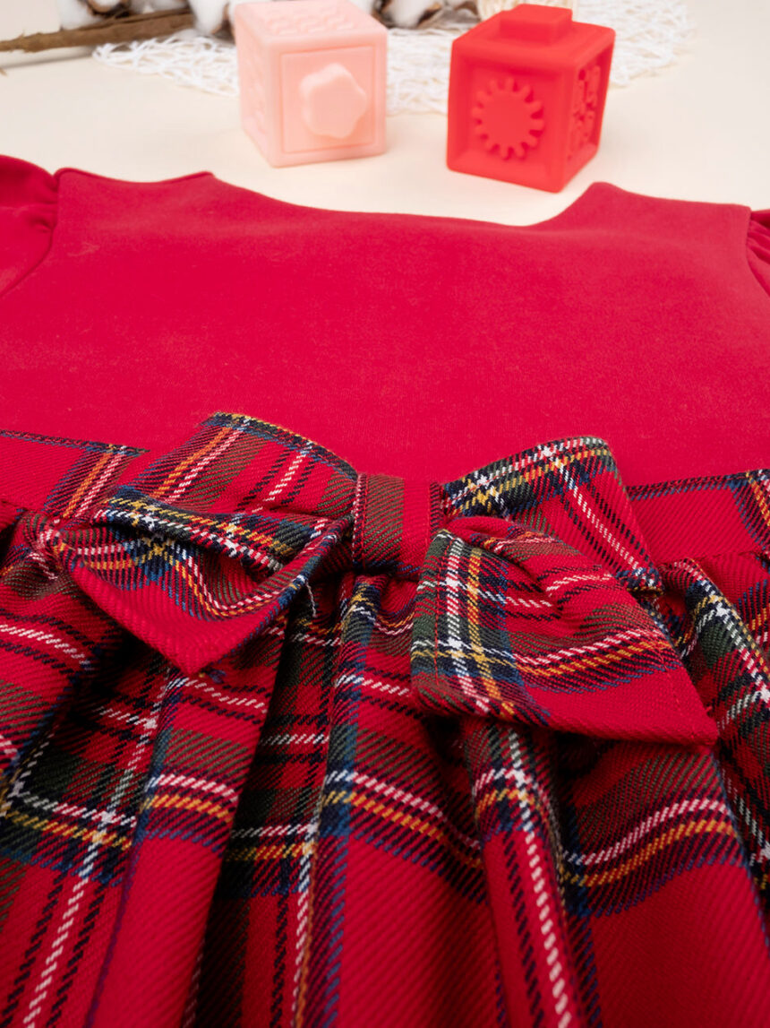παιδικό φόρεμα κόκκινο καρό για κορίτσι - Prénatal