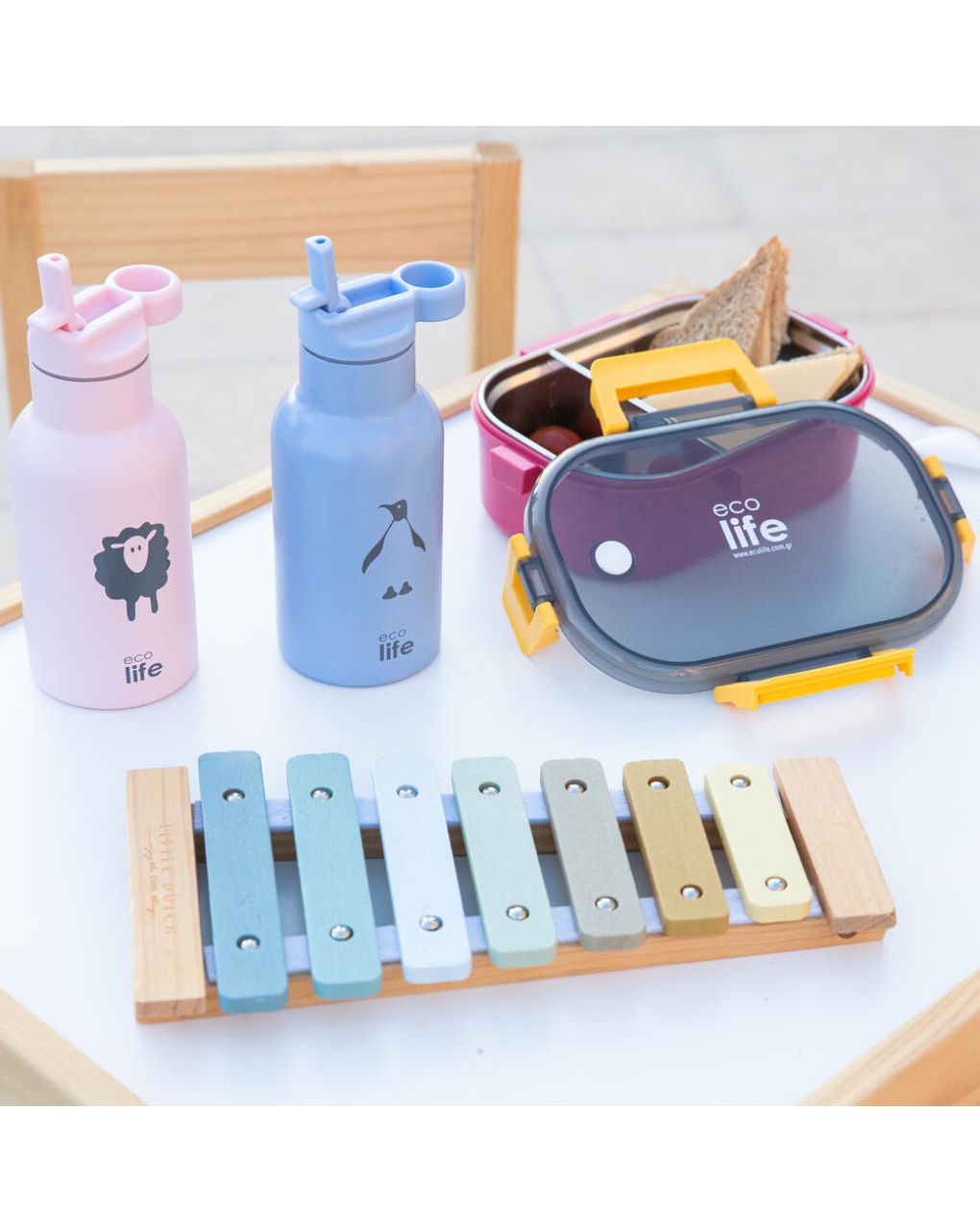 Ecolife παγούρι kids thermos animals 350ml penguin 33-bo-2013 - Ecolife