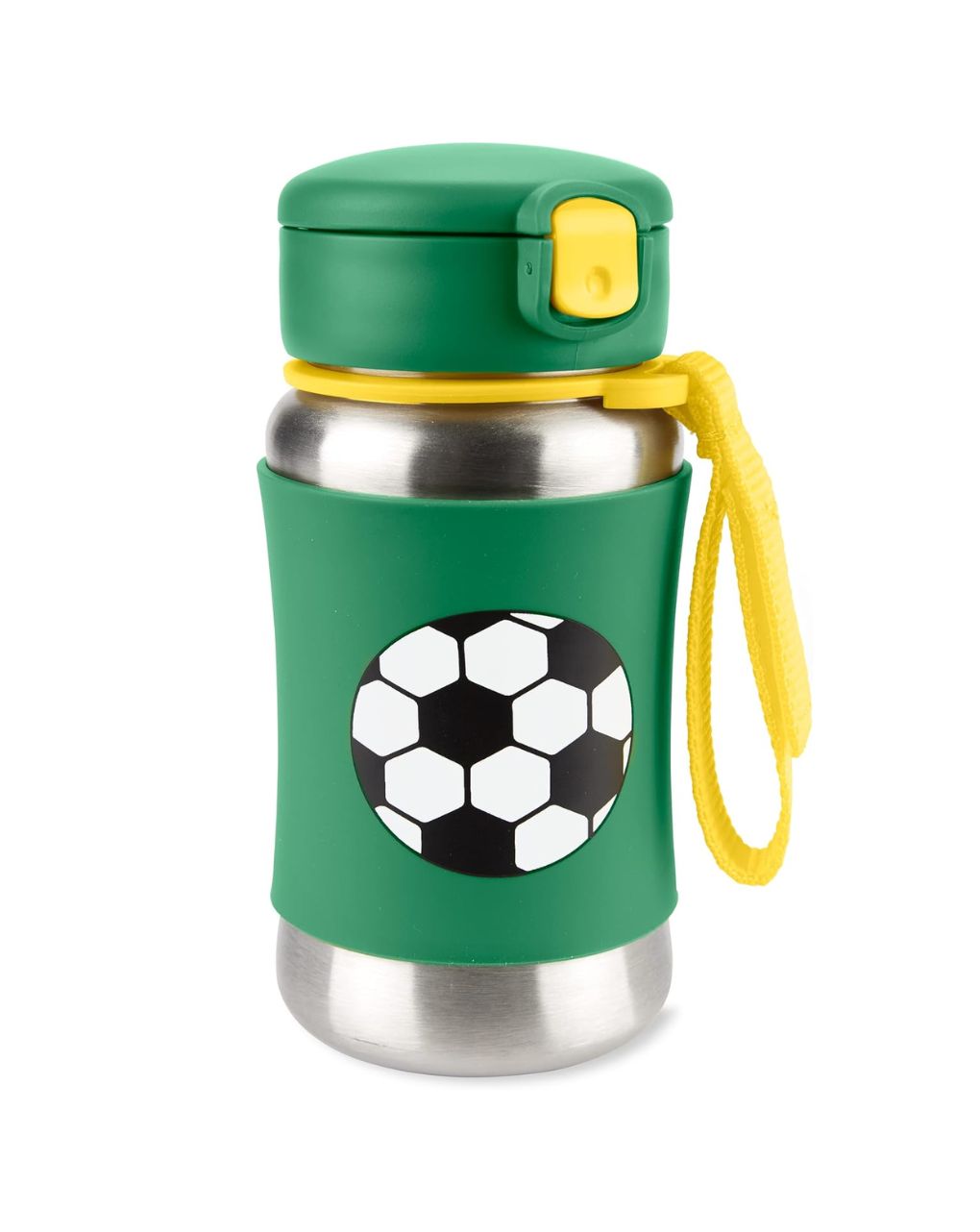 Skip hop spark style stainless steel παγούρι με καλαμάκι 350ml soccer 9o285710 - SKIP HOP