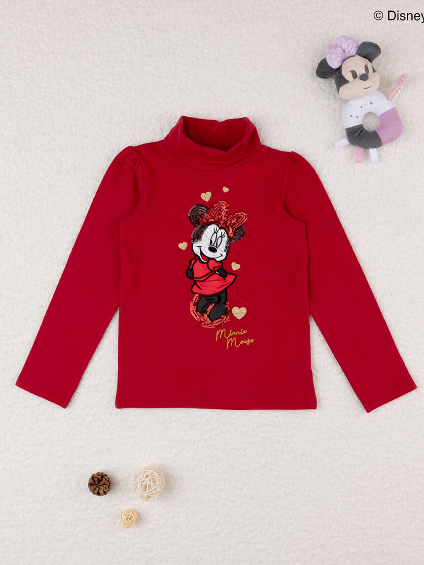 παιδική μπλούζα ζιβάγκο κόκκινη με τη minnie για κορίτσι - Prénatal