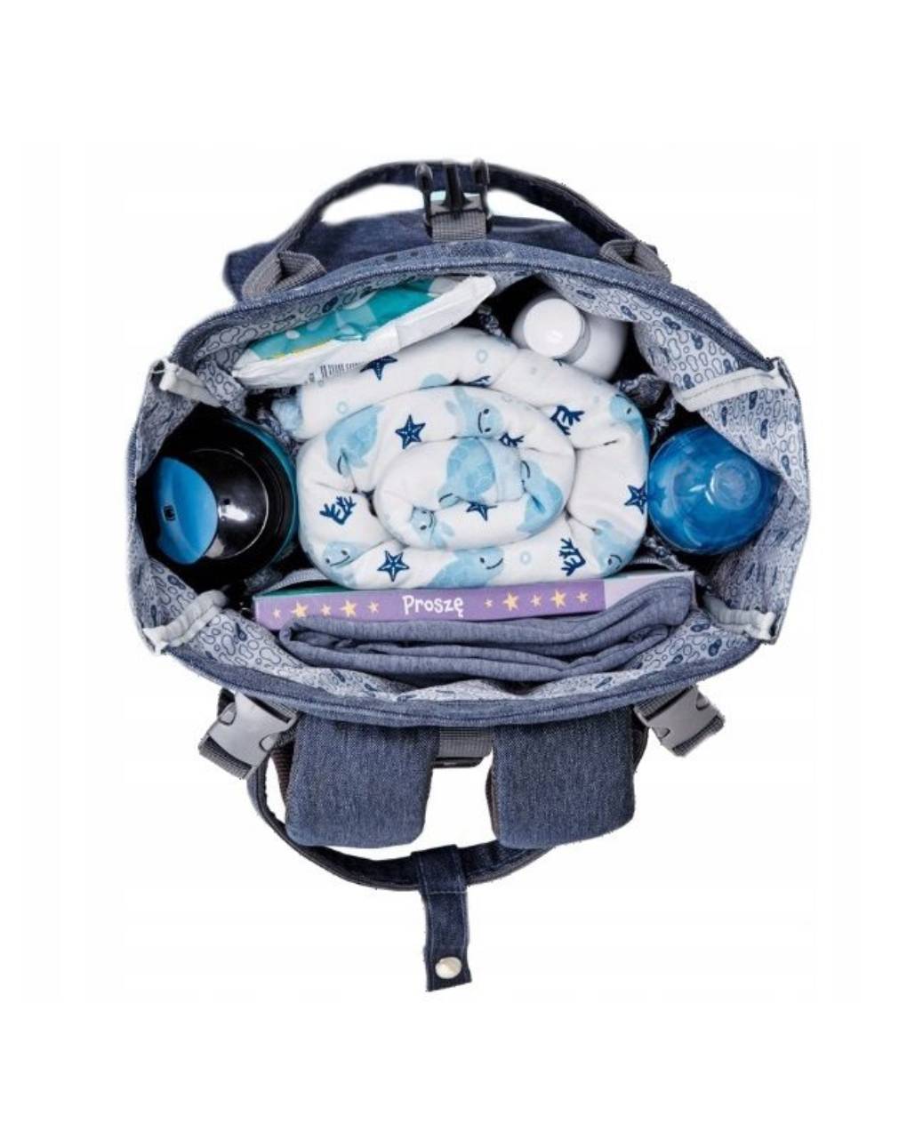 Kinderkraft τσάντα αλλαξιέρα backpack moonpack confetti dem - Kinderkraft