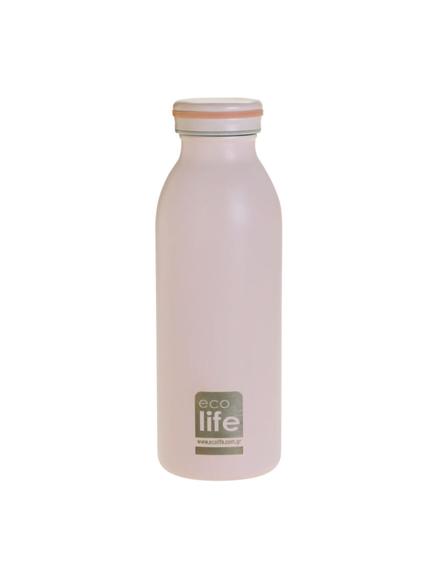 Ecolife μπουκάλι θερμός 450ml - pastel pink 33-bo-3046 - Ecolife