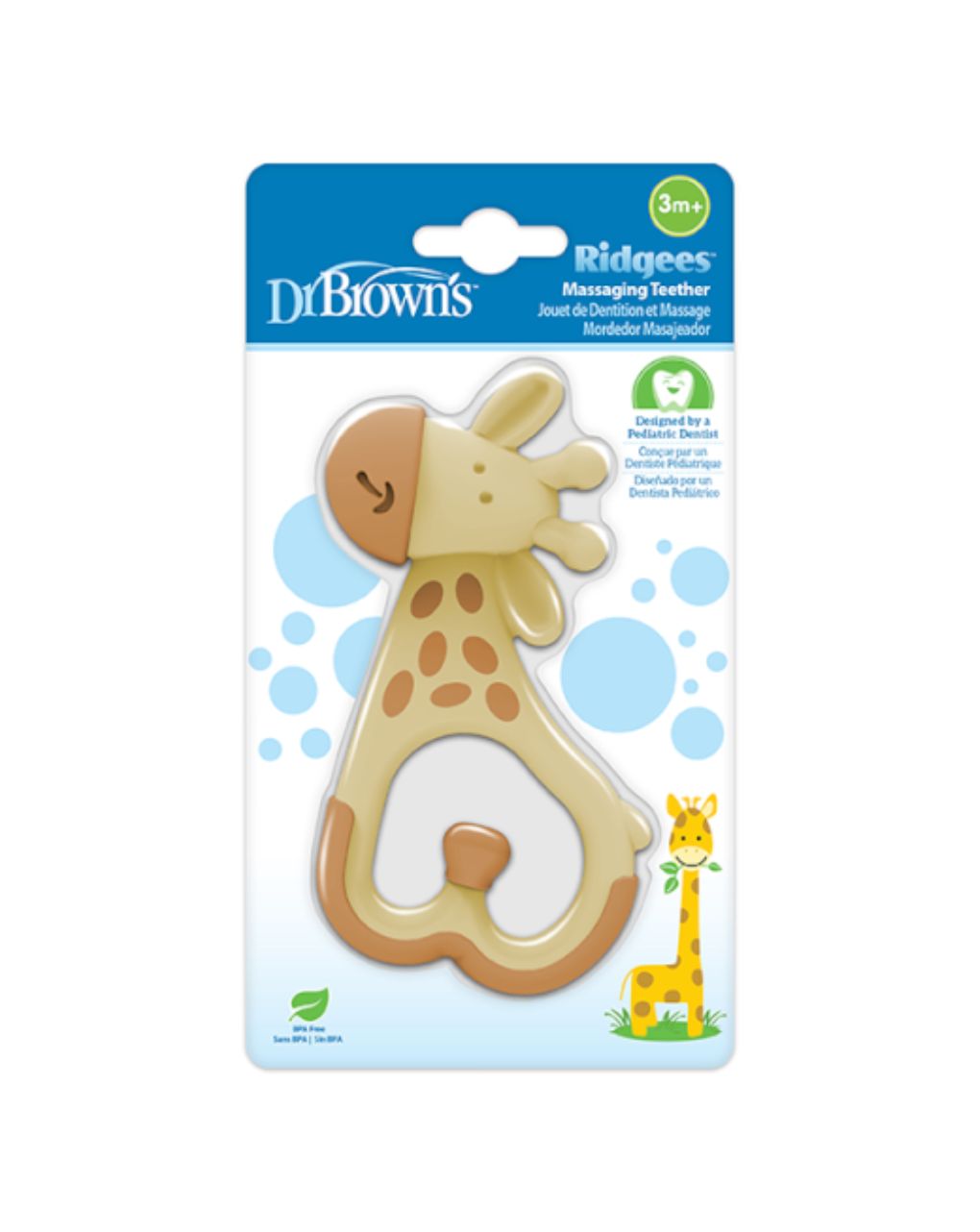 Dr. brown's μασητικό οδοντοφυΐας "καμηλοπάρδαλη" 3 m+ - Dr Browns