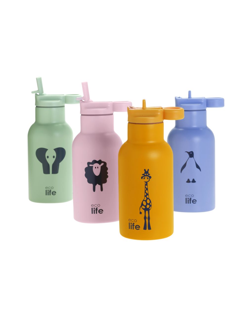 Ecolife παγούρι kids thermos animals 350ml giraffe 33-bo-2016 - Ecolife