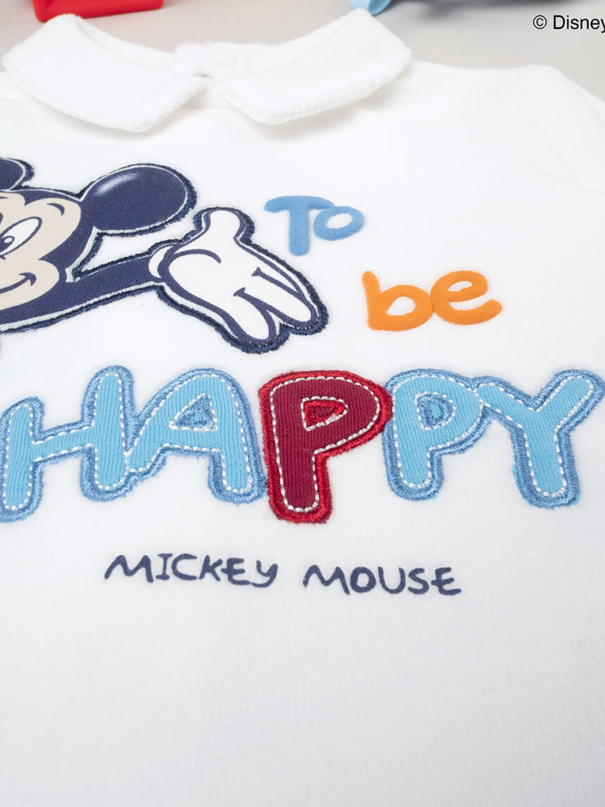 βρεφικό σετ σενίλ μπλούζα και γκέτα με το mickey για αγόρι - Prénatal