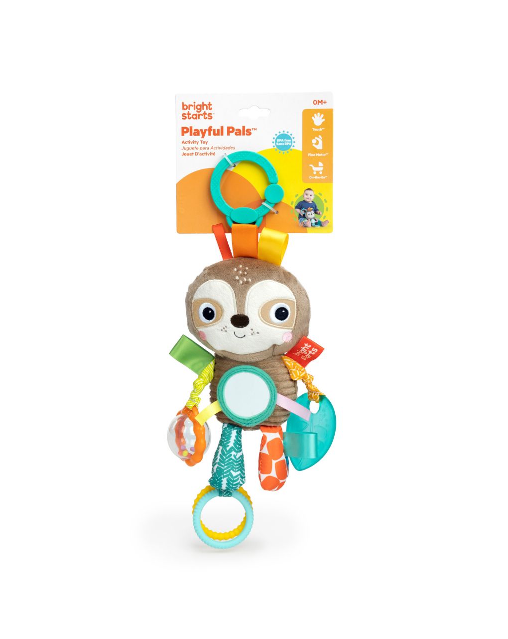 Bright starts kids ii playful pals activity toy - sloth 12274 - KIDS II