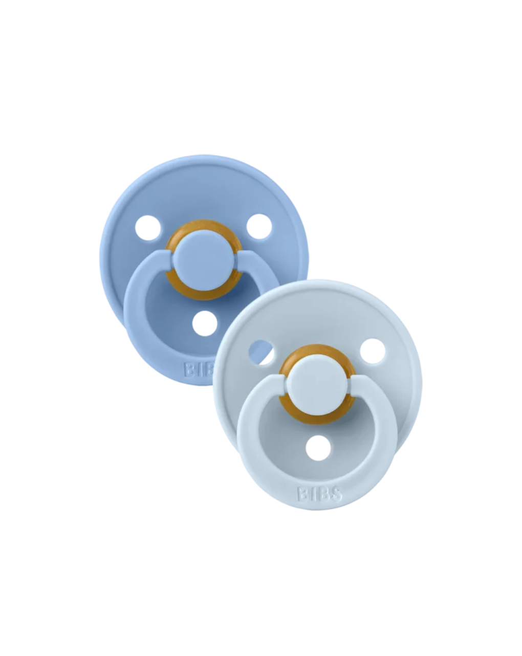 Bibs πιπίλες colour sky blue/baby blue 6-18 μηνών σετ 2 τεμ. - BIBS