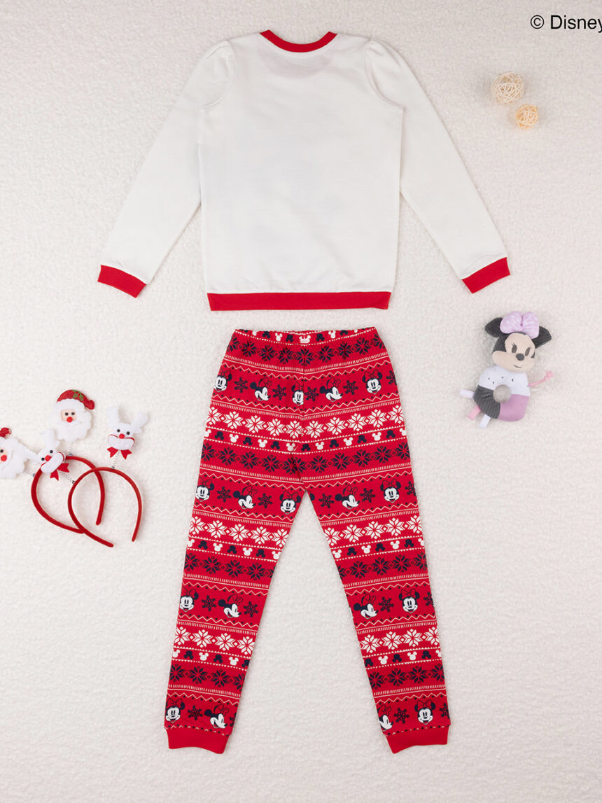 χριστουγεννιάτικη παιδική πιτζάμα xmas minnie για κορίτσι - Prénatal