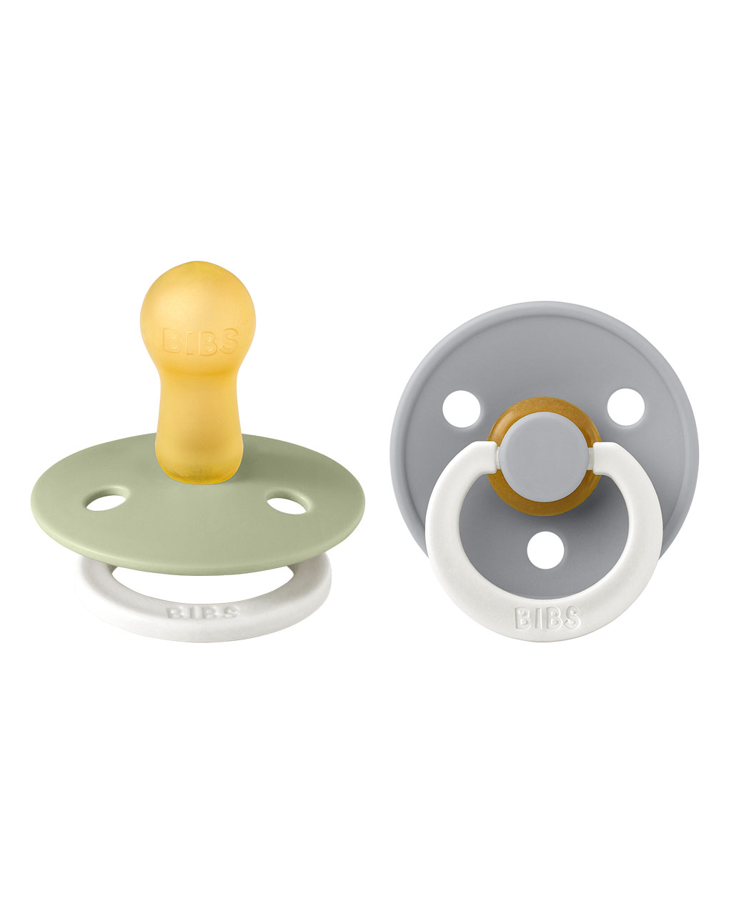 Bibs πιπίλες καουτσούκ colour sage / cloud night 6+m σετ 2 τεμ. - BIBS