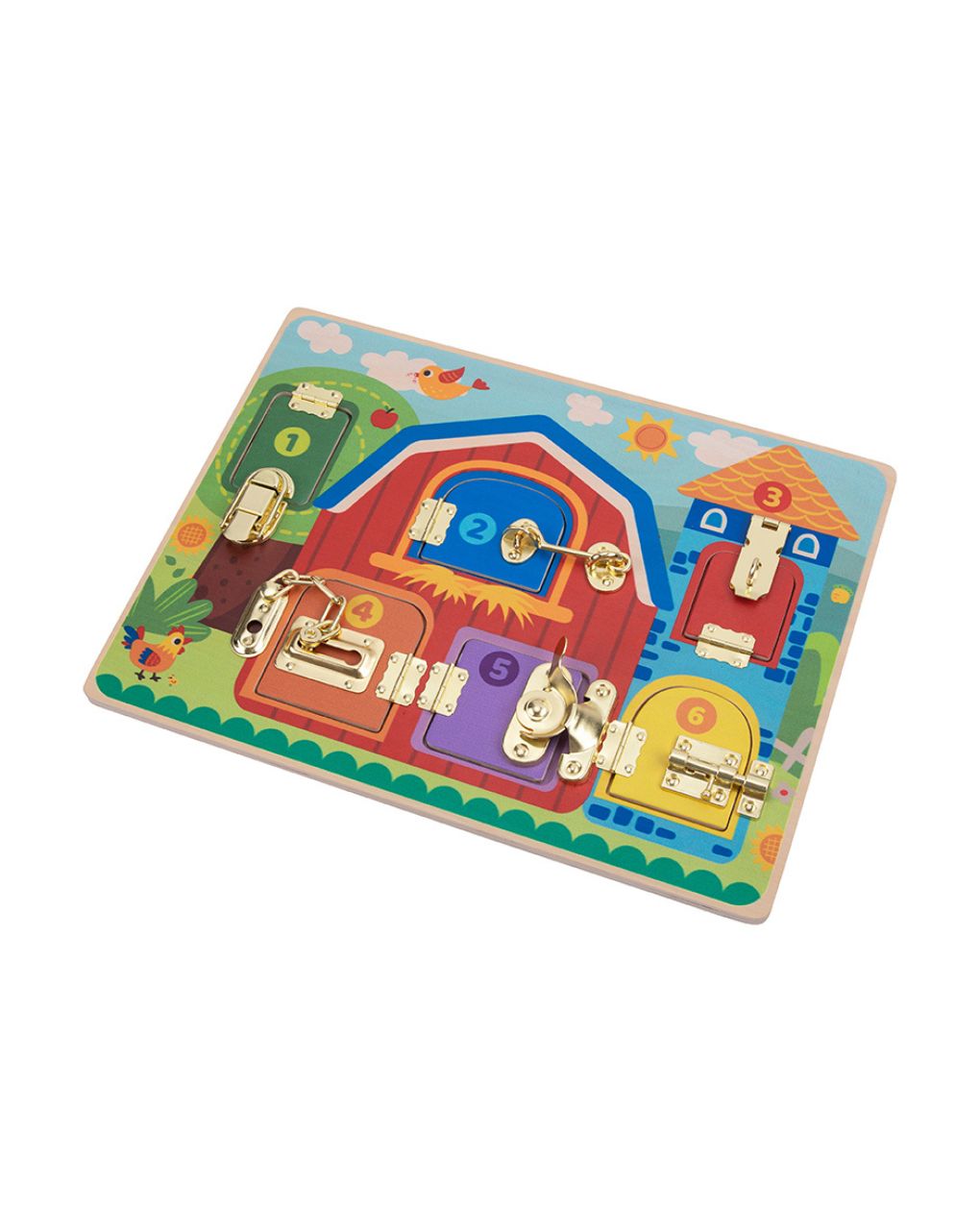 Tooky toy ξύλινος στάβλος με κλειδαριές tk044 - TOOKY TOY