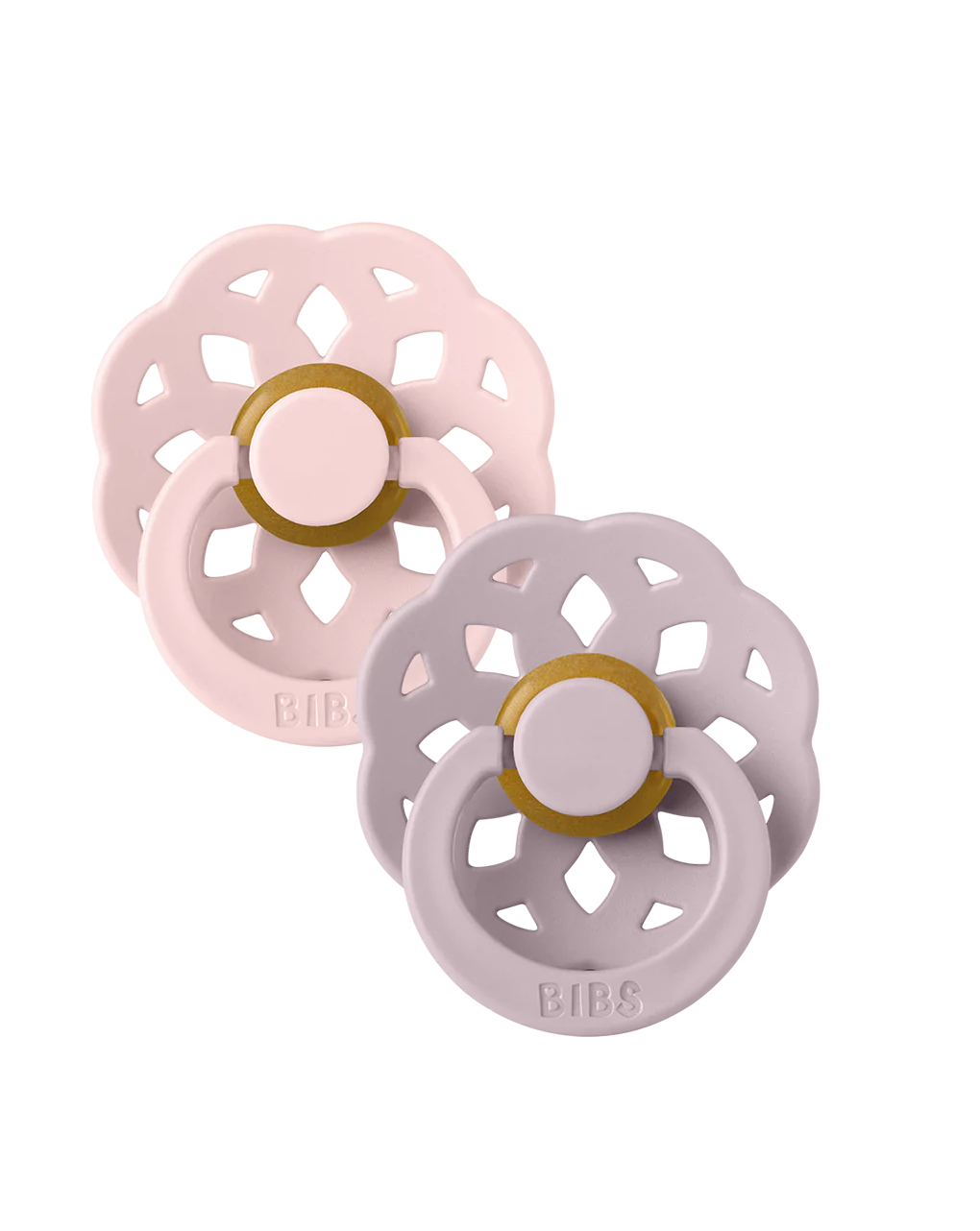 Bibs – πιπίλες boheme blossom/ dusky lilac +0 μηνών σετ 2 τεμ. - BIBS