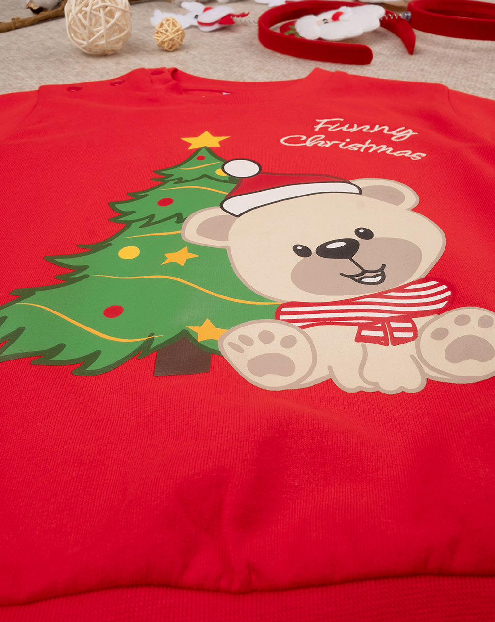 χριστουγεννιάτικη πιτζάμα με αρκουδάκι για αγόρι - Prénatal