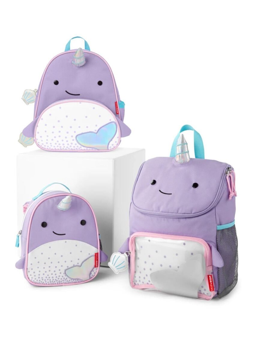 Skip hop zoo παιδική τσάντα πλάτης μεγάλη narwhal 9m929310 - SKIP HOP