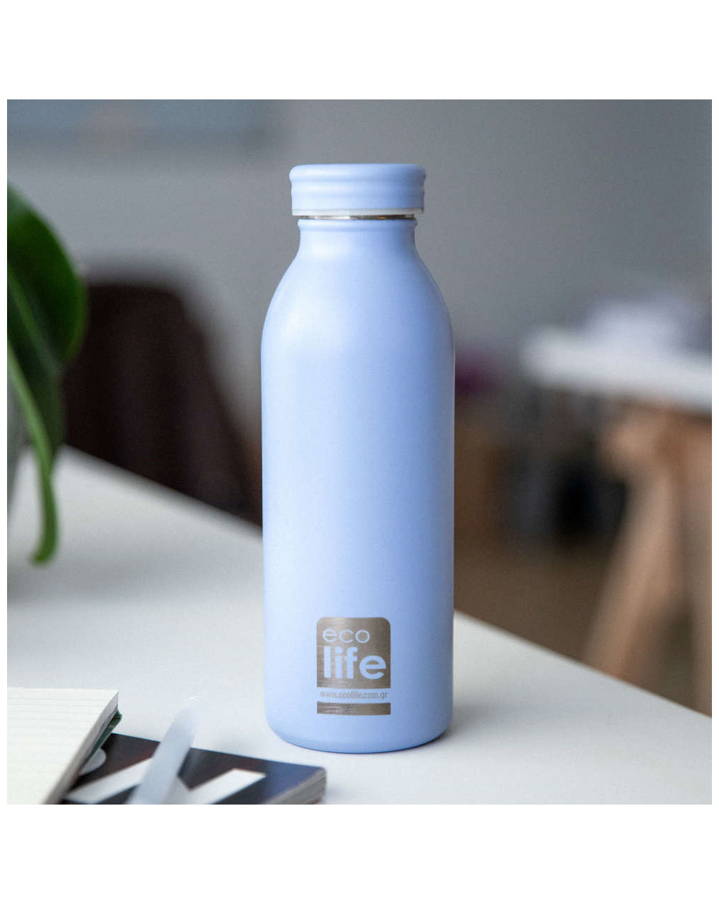 Ecolife μπουκάλι θερμός 450ml - pastel blue - Ecolife