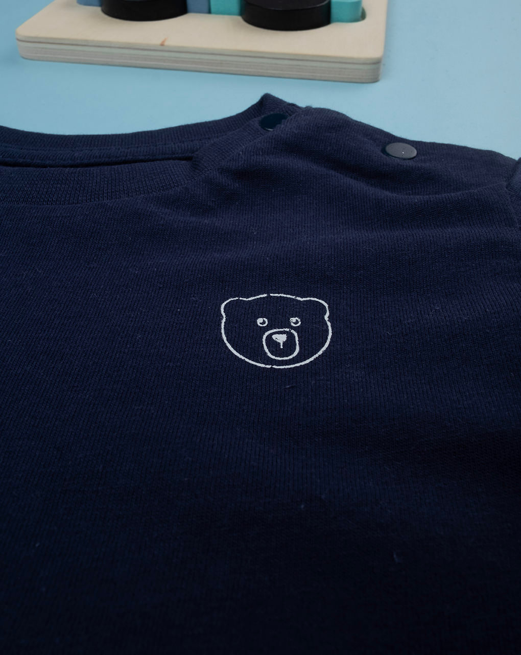 βρεφική μπλούζα μπλε teddy για αγόρι - Prénatal
