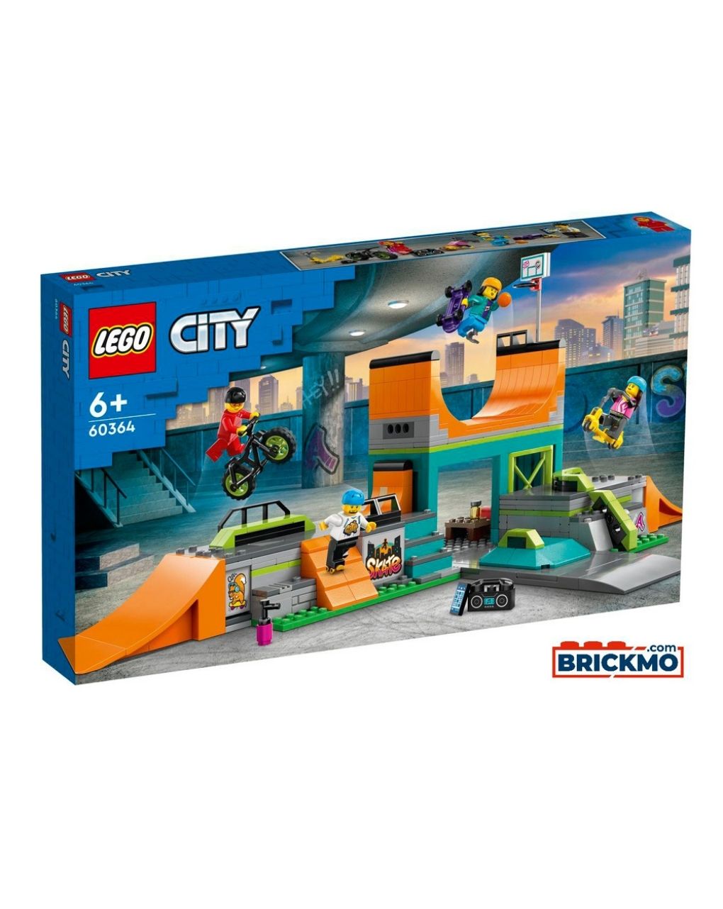 Lego city πάρκο σκέιτ στον δρόμο 60364