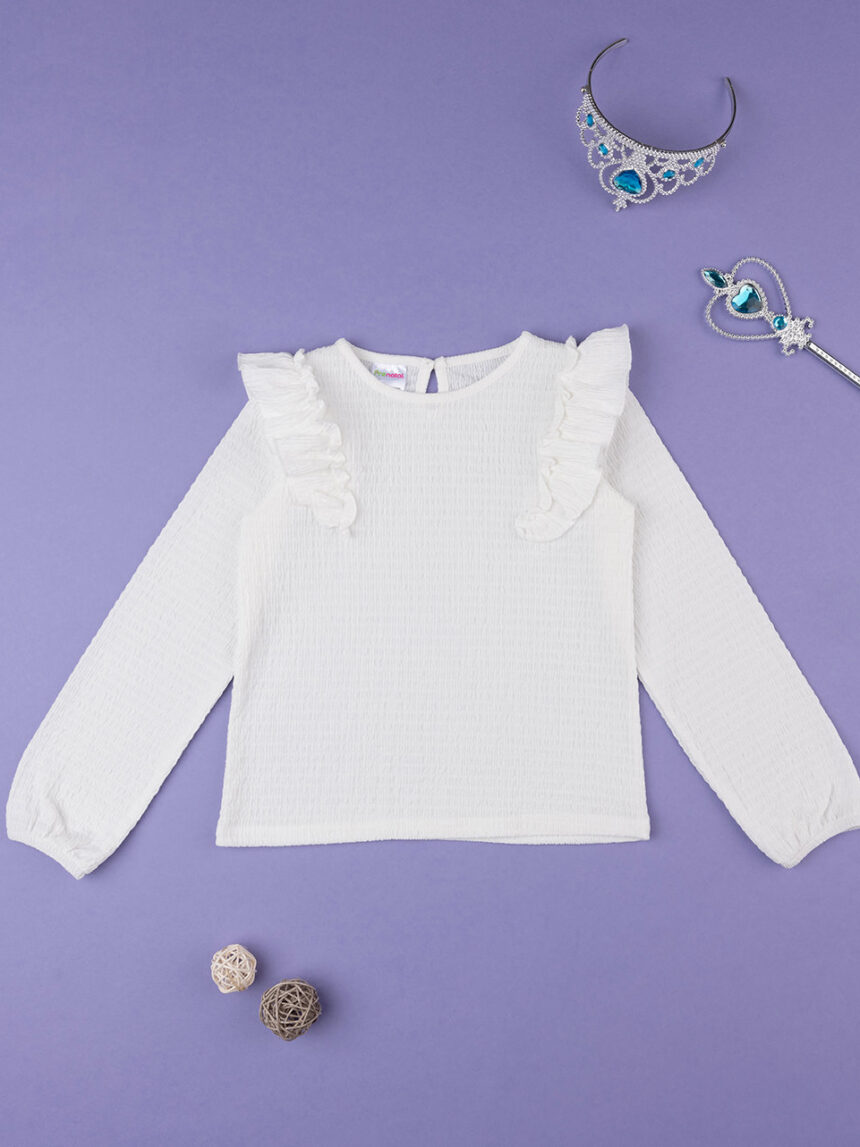 παιδική μπλούζα λευκή για κορίτσι - Prénatal