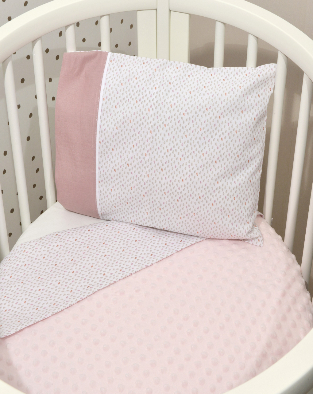 Baby oliver minky κουβέρτα κρεβατιού dusty pink 46-6724-402 - BABY OLIVER