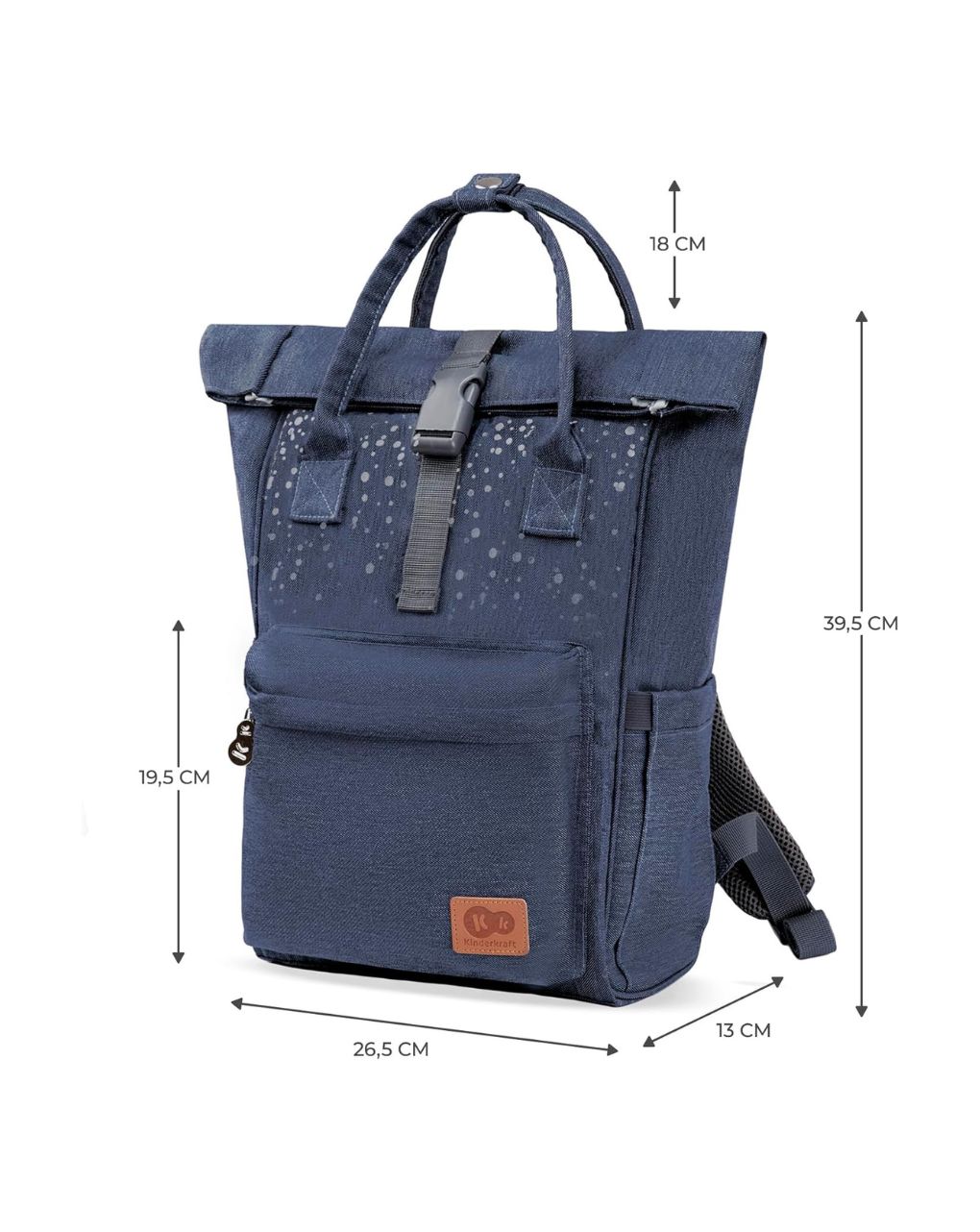 Kinderkraft τσάντα αλλαξιέρα backpack moonpack confetti dem - Kinderkraft