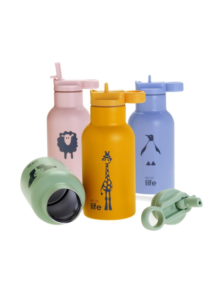 Ecolife παγούρι kids thermos animals 350ml giraffe 33-bo-2016 - Ecolife