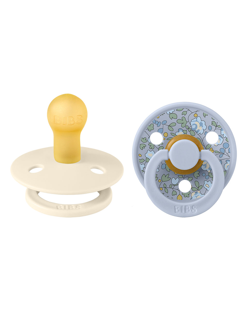 Bibs πιπίλες καουτσούκ liberty colour eloise/dustyblue  0+m σετ 2 τεμ. - BIBS