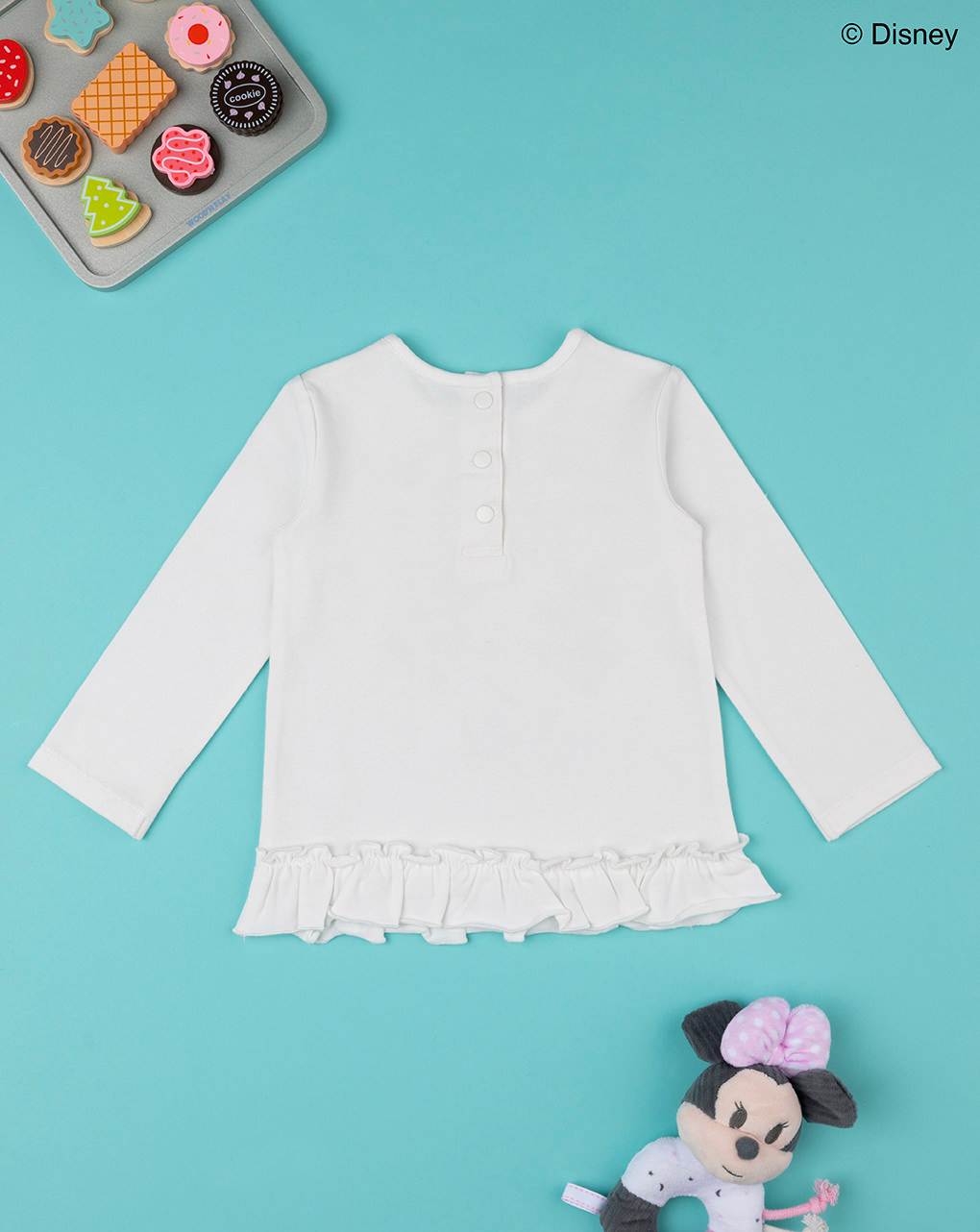 βρεφική μπλούζα λευκή με την minnie για κορίτσι - Prénatal