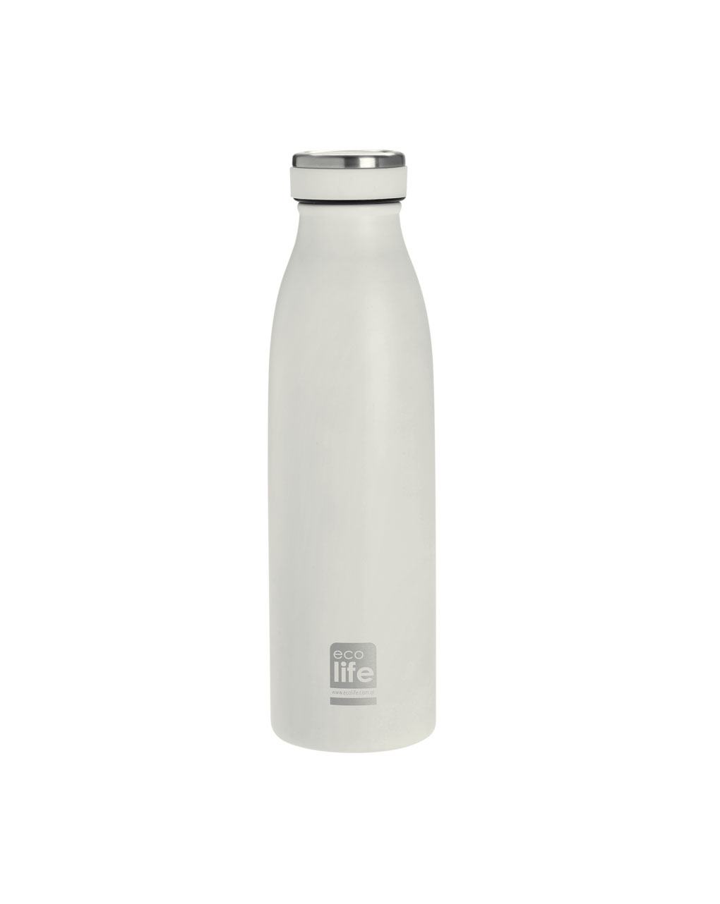 Ecolife μπουκάλι θερμός 500ml - white slim