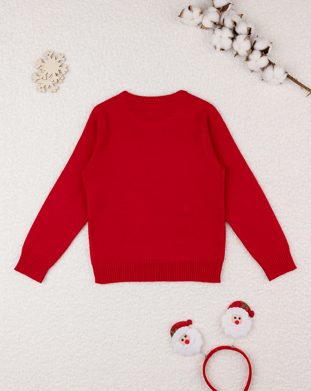 χριστουγεννιάτικο παιδικό πουλόβερ κόκκινο happy christmas για αγόρι - Prénatal