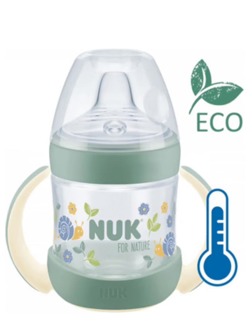 Nuk εκπαιδευτικό ποτηράκι σιλικόνης με λαβές for nature 6m+ 150ml - Nuk