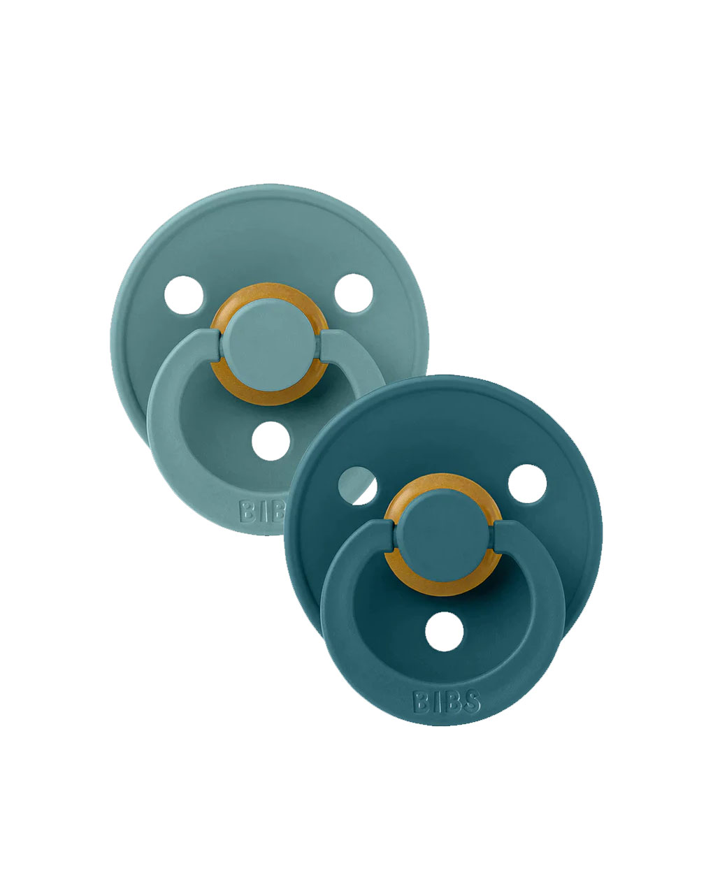 Bibs πιπίλες καουτσούκ colour islandsea/forestlake  0+m σετ 2 τεμ. - BIBS