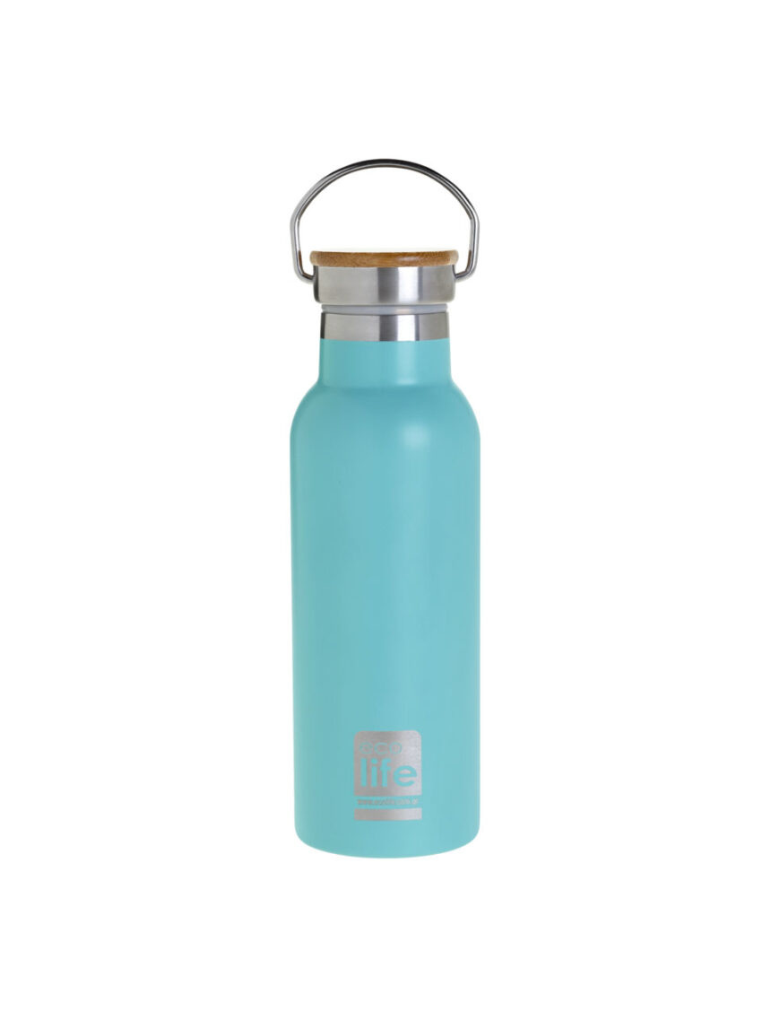 Ecolife μπουκάλι θερμός bamboo lid 500ml - blue - Ecolife