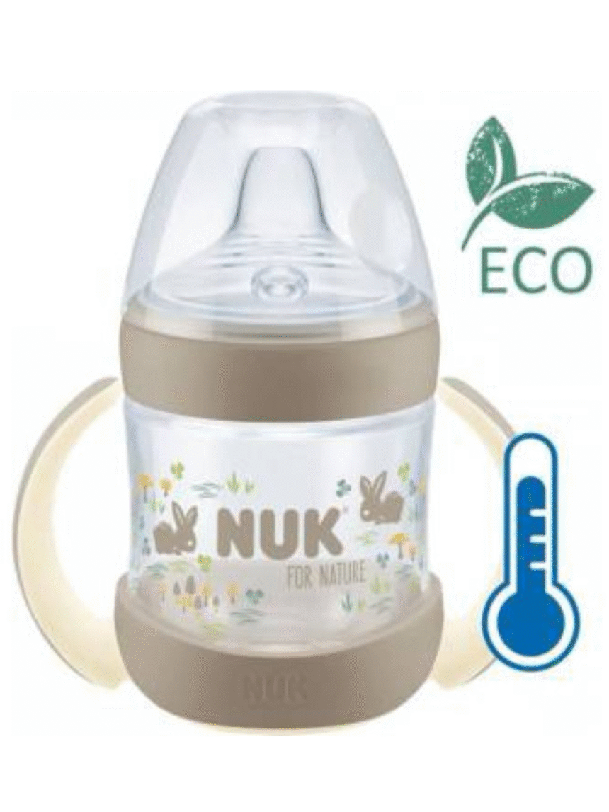 Nuk εκπαιδευτικό ποτηράκι σιλικόνης με λαβές for nature 6m+ 150ml - Nuk