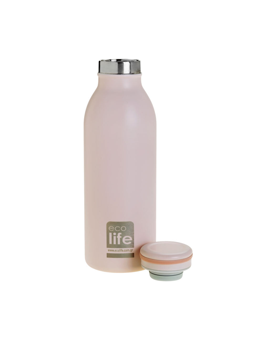 Ecolife μπουκάλι θερμός 450ml - pastel pink - Ecolife