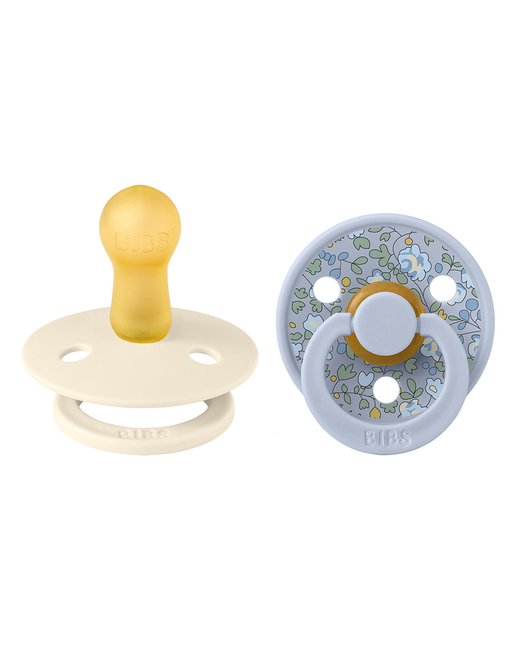 Bibs πιπίλες καουτσούκ liberty colour eloise/dustyblue  6+m σετ 2 τεμ. - BIBS