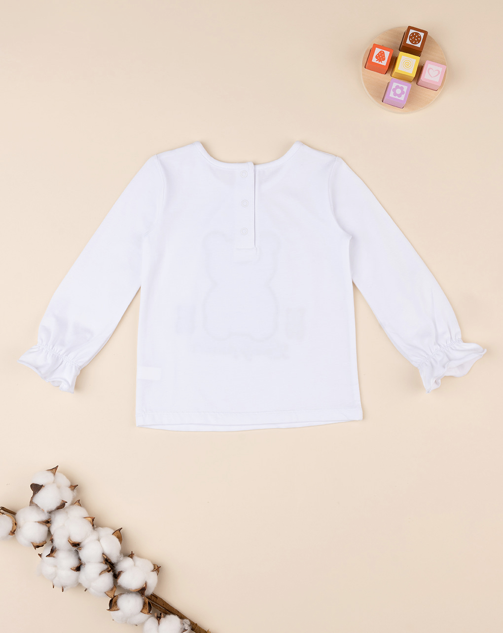 βρεφική μπλούζα λευκή lovely friends για κορίτσι - Prénatal