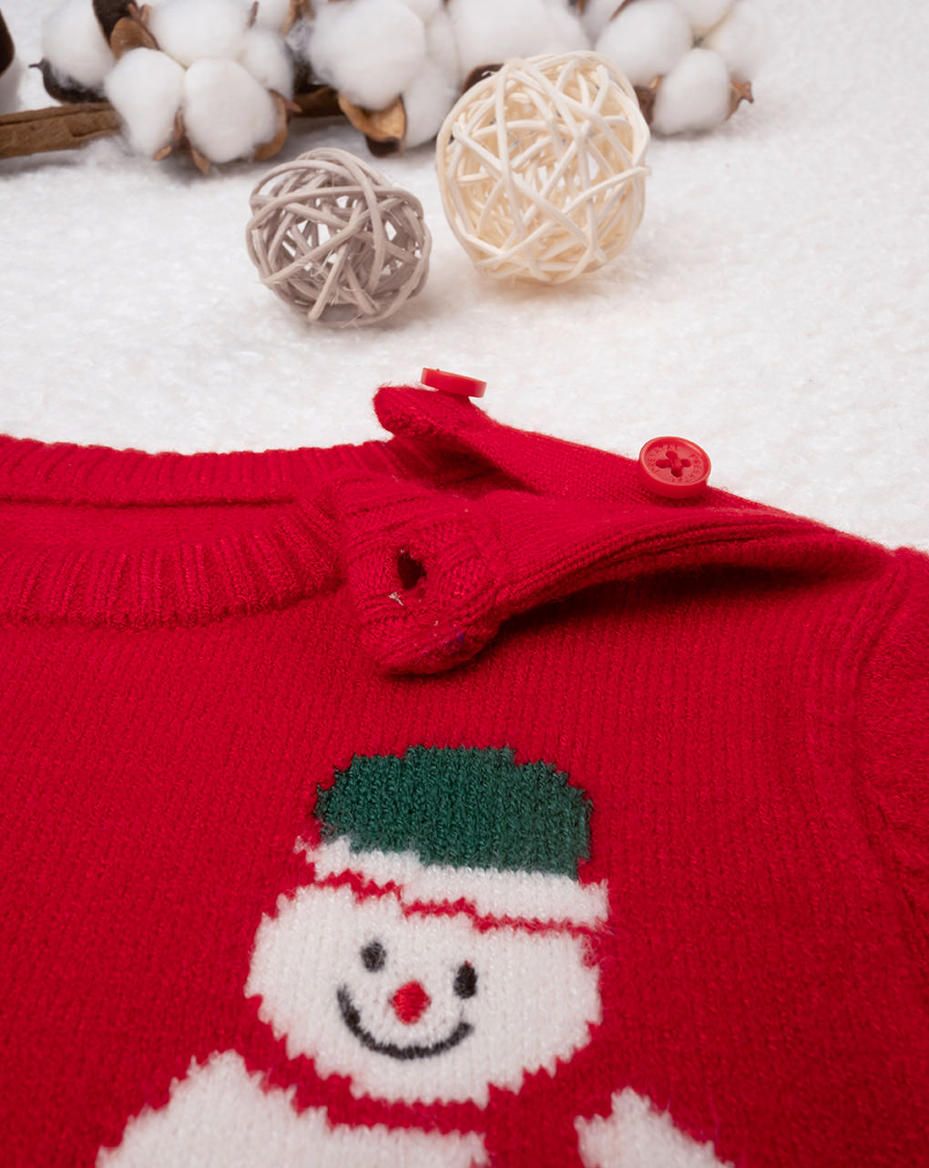 χριστουγεννιάτικο βρεφικό πουλόβερ κόκκινο happy christmas για αγόρι - Prénatal
