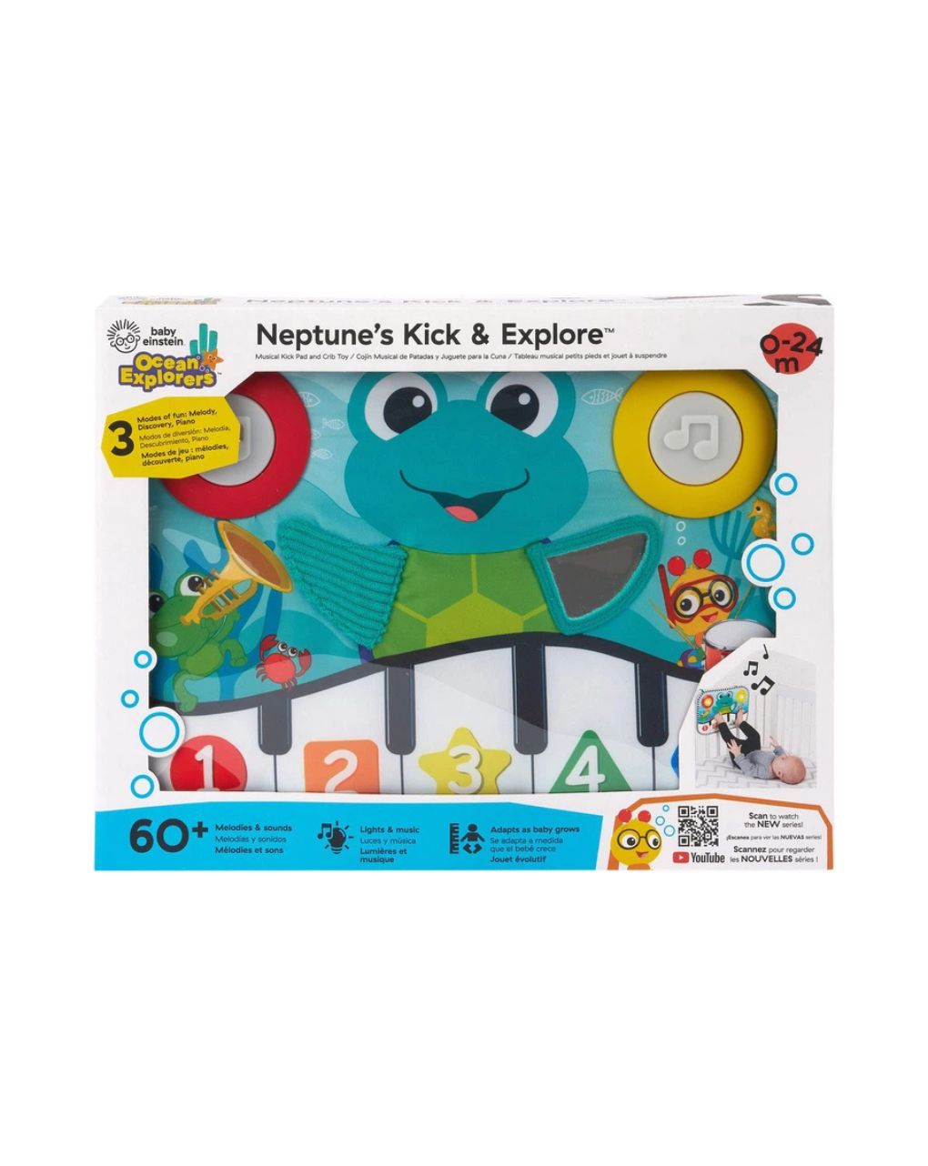 Baby einstein kids ii neptune’s kick & explore musical kick pad and crib toy-παιχνίδι 12926