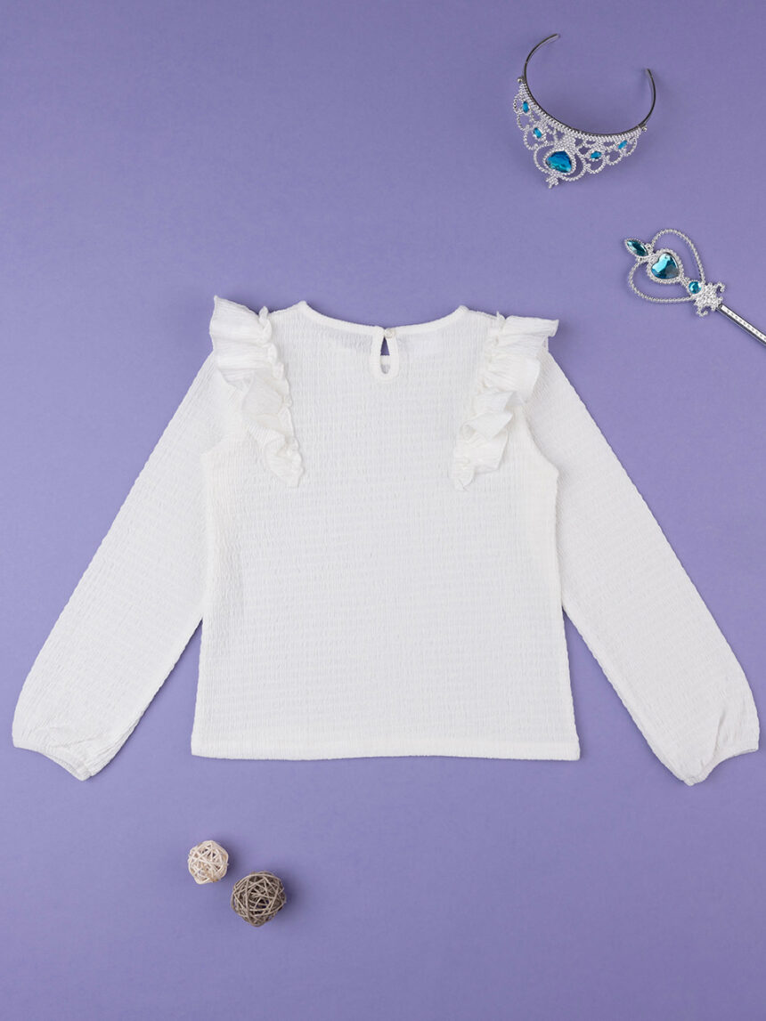 παιδική μπλούζα λευκή για κορίτσι - Prénatal