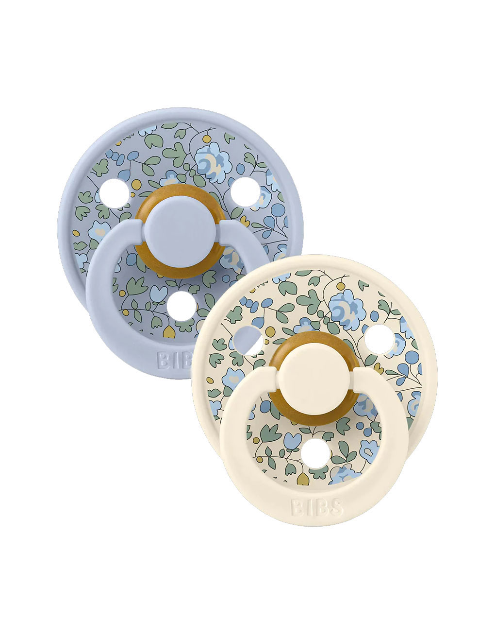 Bibs πιπίλες καουτσούκ liberty colour eloise/dustyblue  6+m σετ 2 τεμ. - BIBS