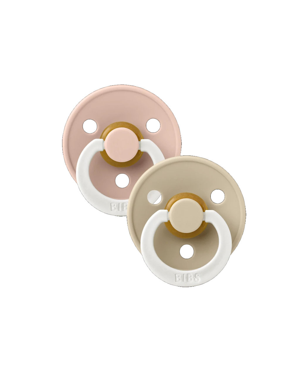 Bibs πιπίλες καουτσούκ colour blush/vanilla night 6+m σετ 2 τεμ. - BIBS
