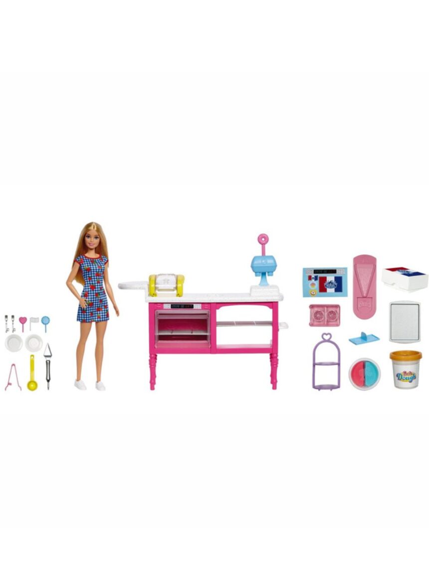 Mattel barbie λαμπάδα νέα καφετέρια με κούκλα hjy19 - BARBIE